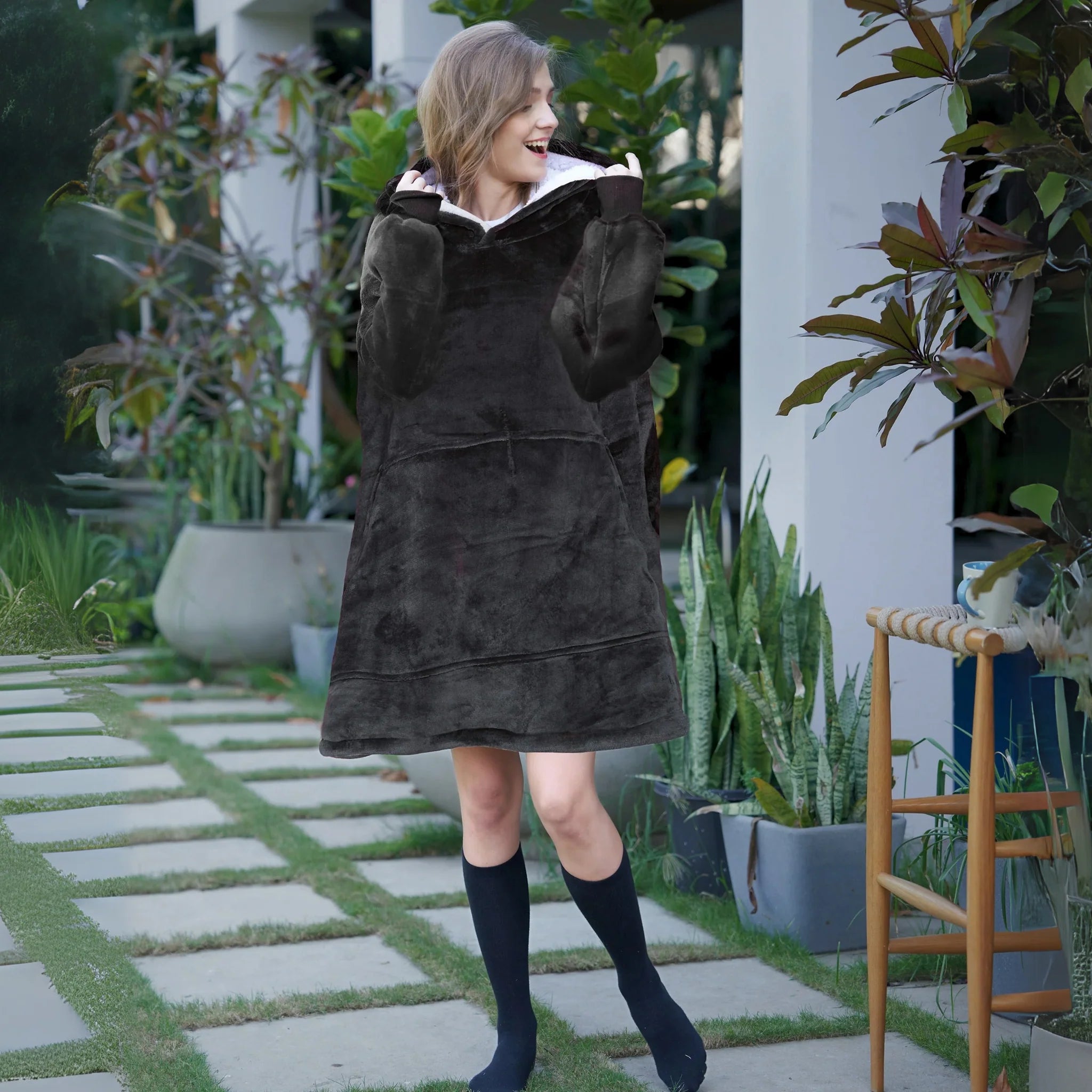 Antrasit - Giyilebilir Battaniye