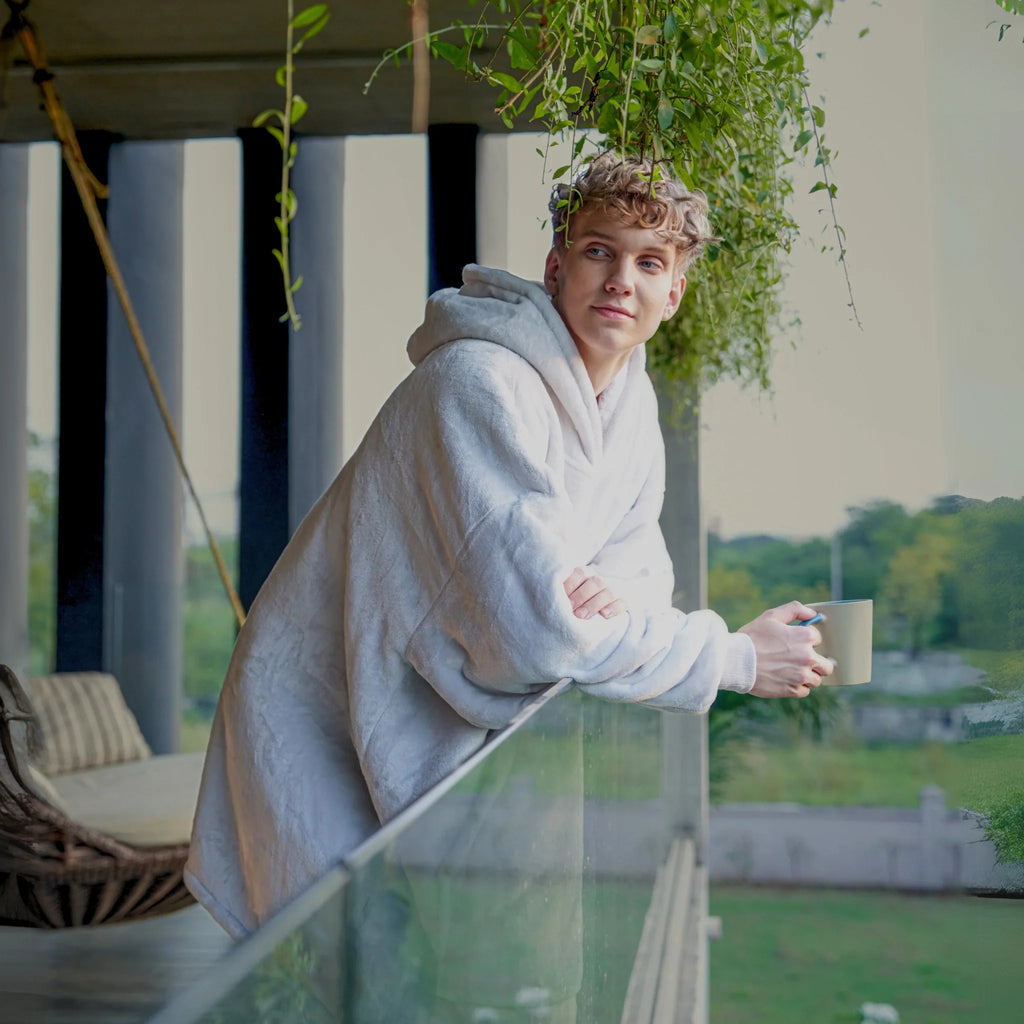 İnci Grisi - Giyilebilir Battaniye