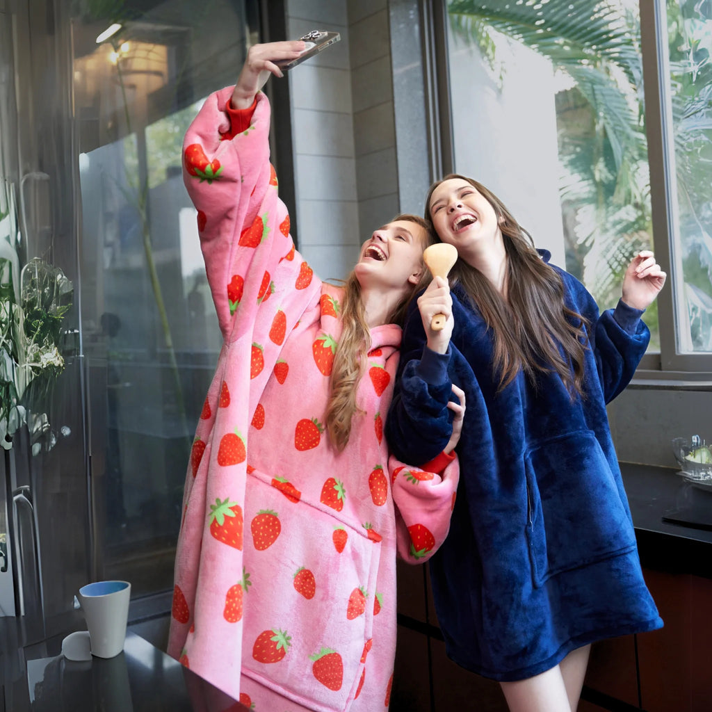 Çilek - Giyilebilir Battaniye