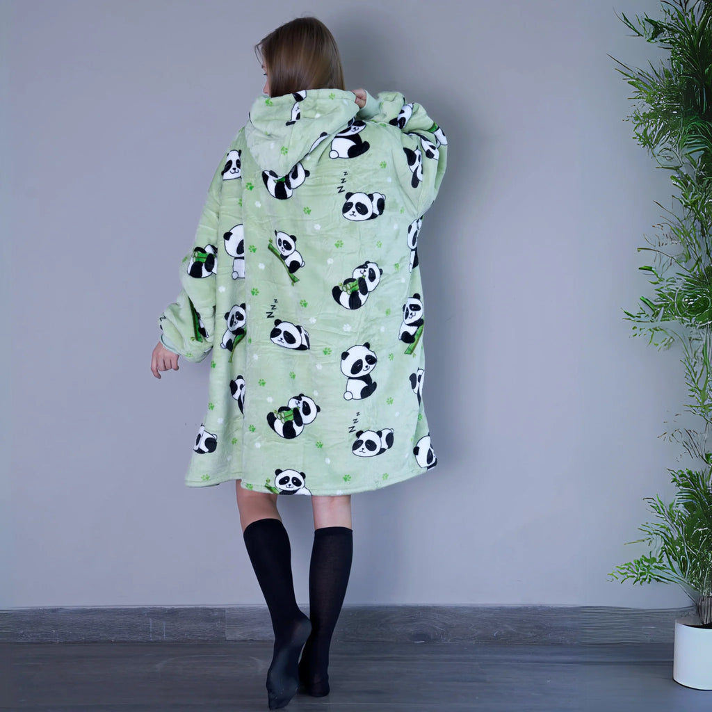 Panda - Giyilebilir Battaniye
